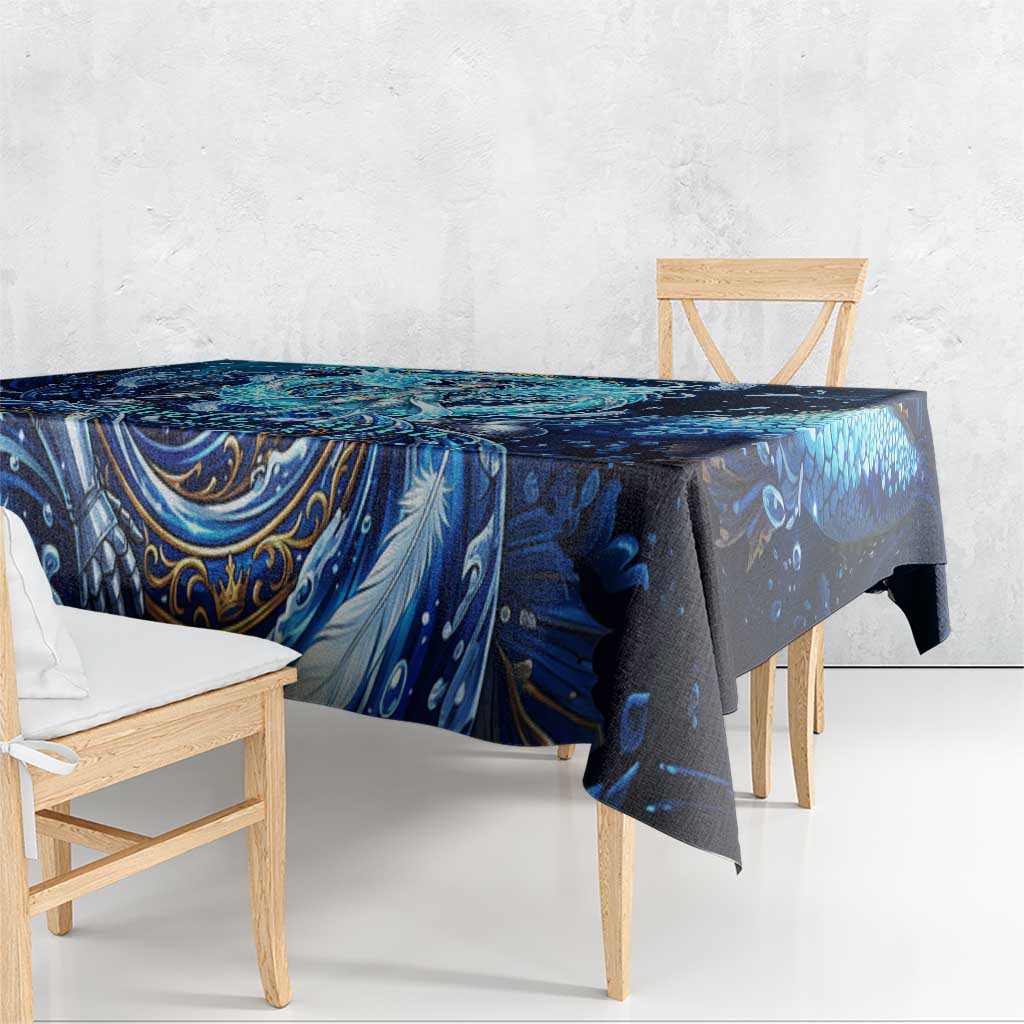 Noelle Silva Black Clover Tablecloth Celestial Armor Anime Style with Oceanic Magic Swirls