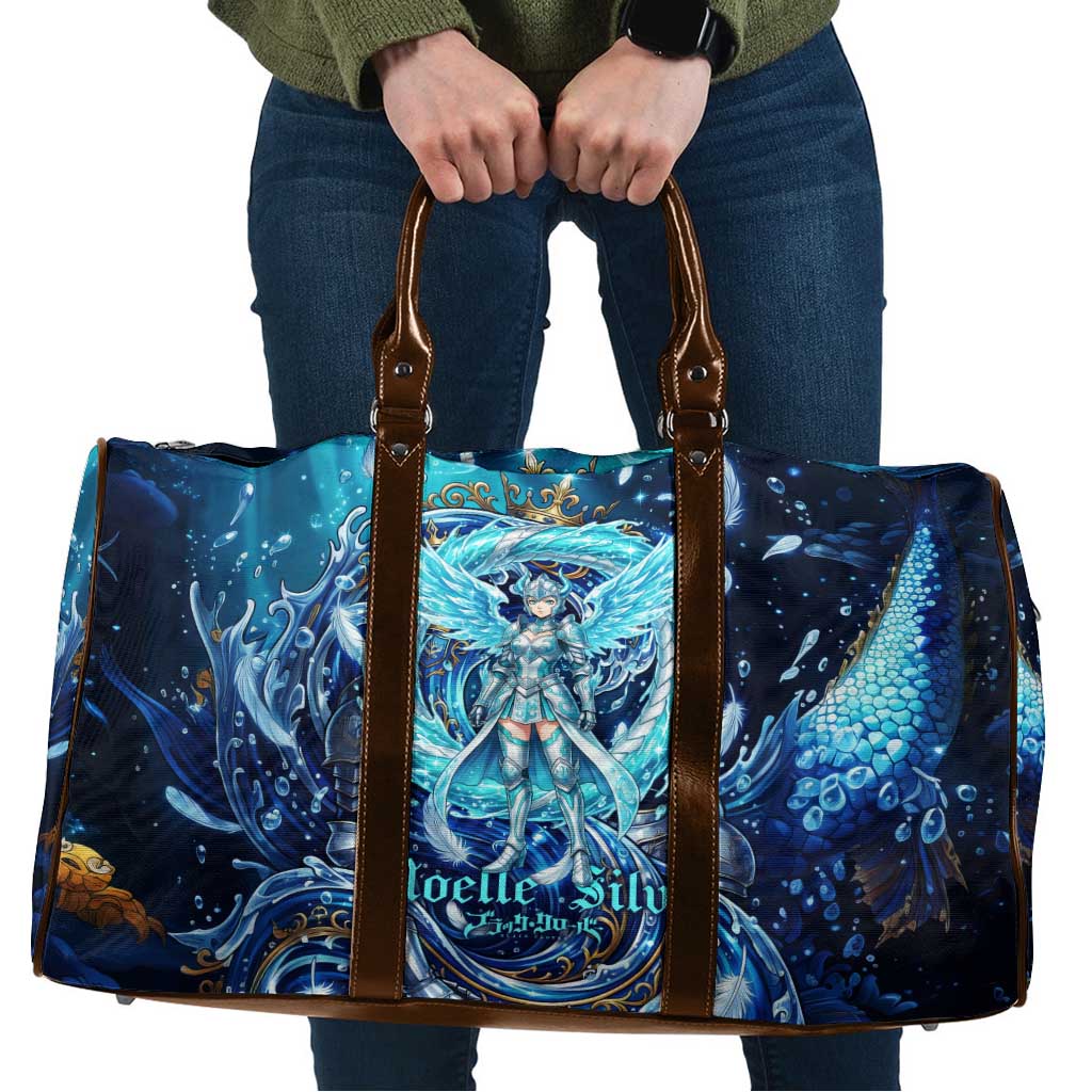 Noelle Silva Black Clover Travel Bag Celestial Armor Anime Style with Oceanic Magic Swirls