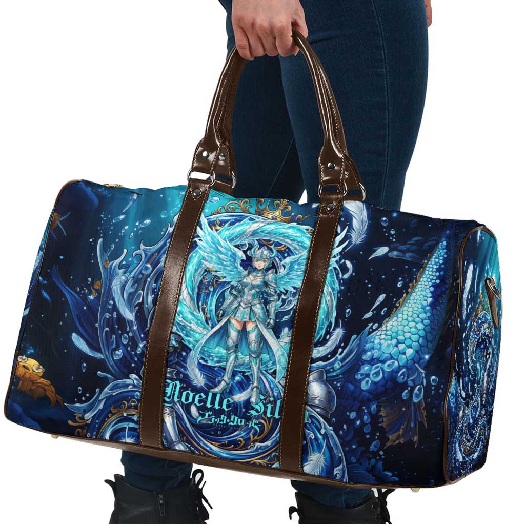 Noelle Silva Black Clover Travel Bag Celestial Armor Anime Style with Oceanic Magic Swirls