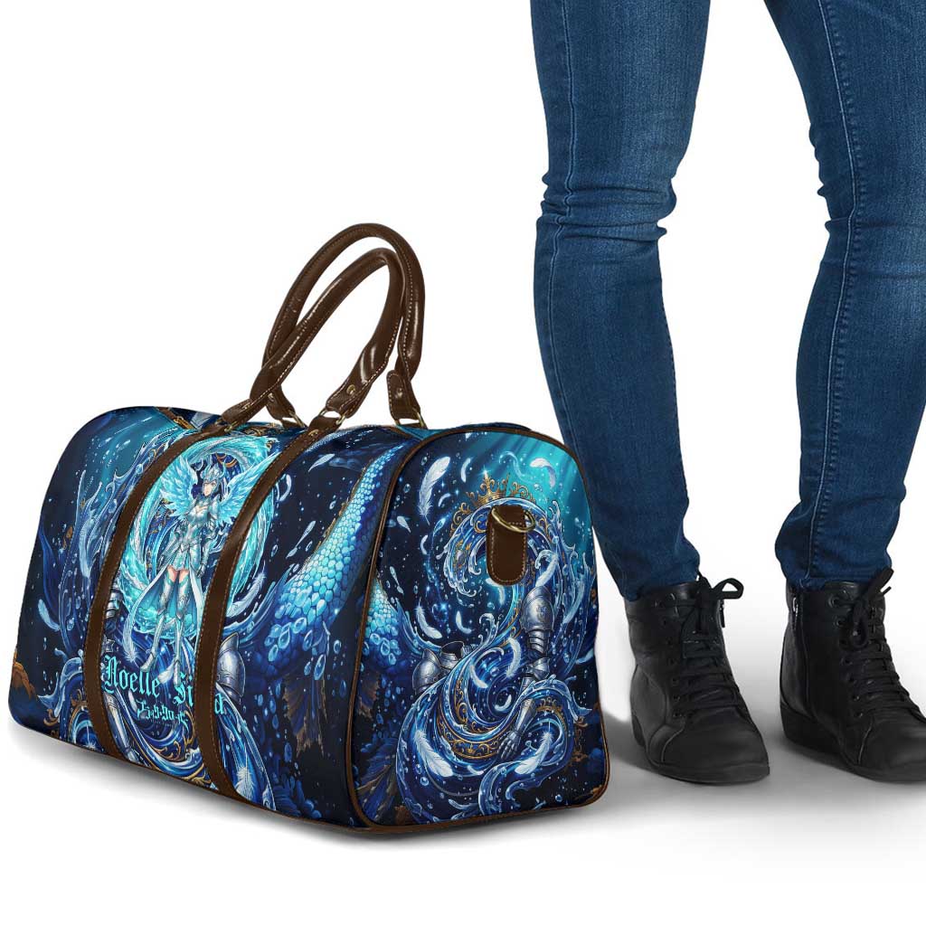 Noelle Silva Black Clover Travel Bag Celestial Armor Anime Style with Oceanic Magic Swirls
