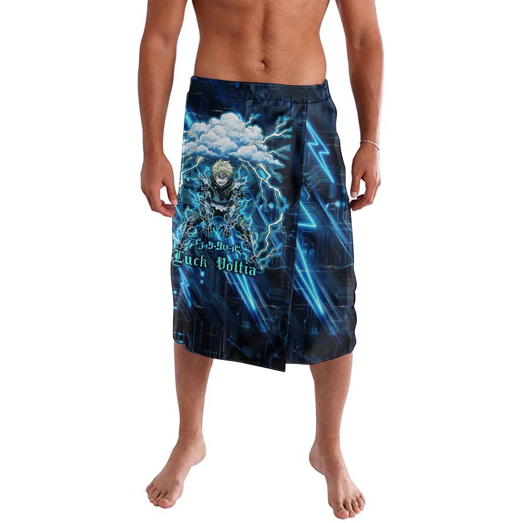 Luck Voltia Black Clover Lavalava Tech Lightning Anime Style with Electric Circuit Background
