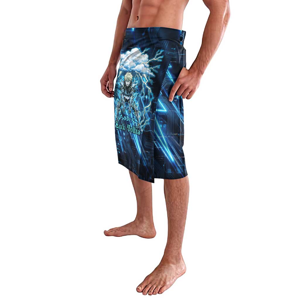 Luck Voltia Black Clover Lavalava Tech Lightning Anime Style with Electric Circuit Background
