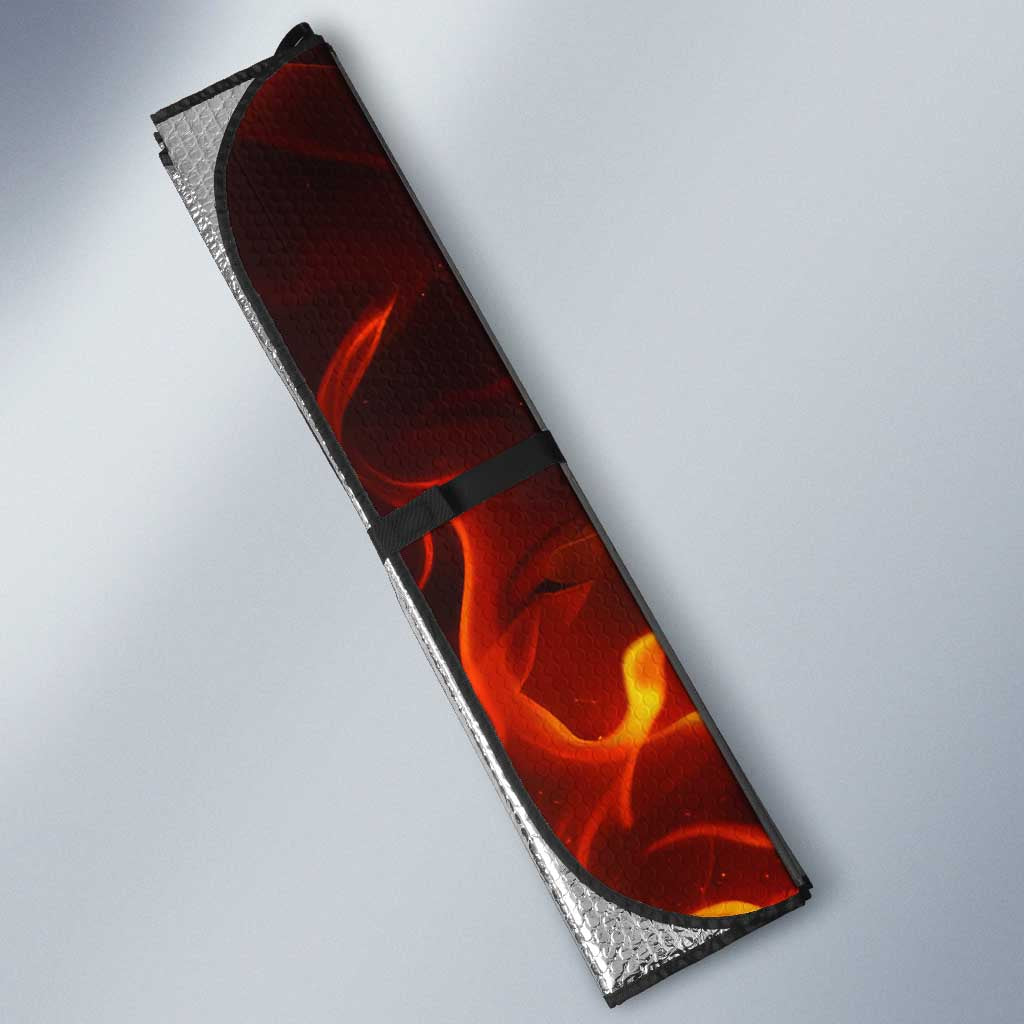 Mereoleona Vermillion Black Clover Auto Sun Shade Inferno Flame Anime Style with Lion Symbolism