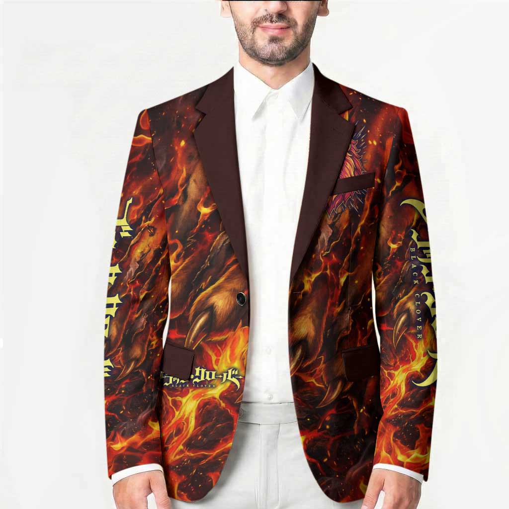 Mereoleona Vermillion Black Clover Blazer Inferno Flame Anime Style with Lion Symbolism