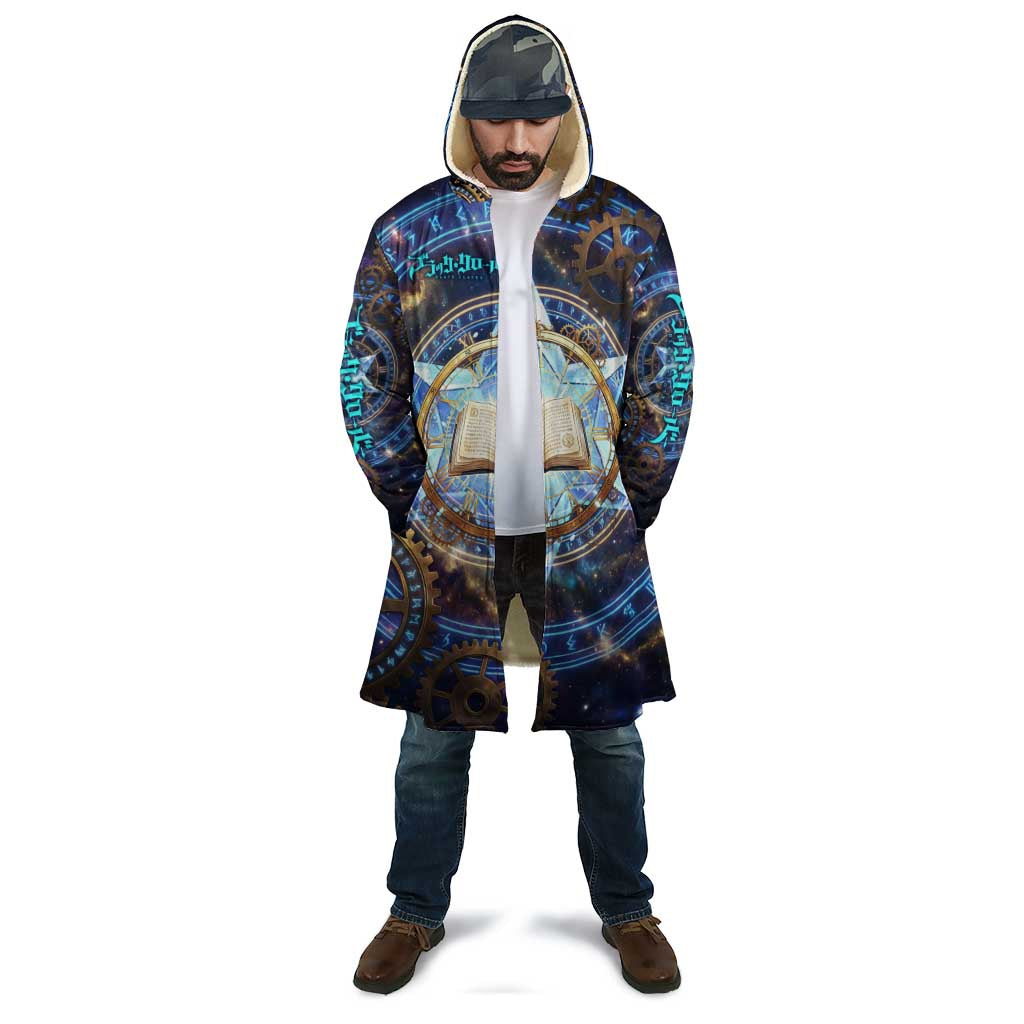 Julius Novachrono Black Clover Cloak Cosmic Time Magic Style with Celestial Clockwork Motif