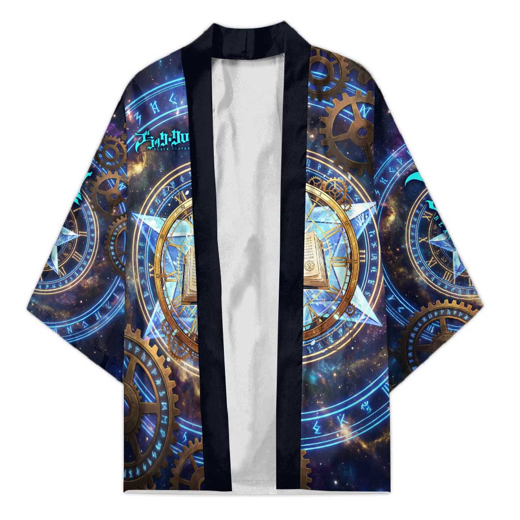 Julius Novachrono Black Clover Kimono Cosmic Time Magic Style with Celestial Clockwork Motif