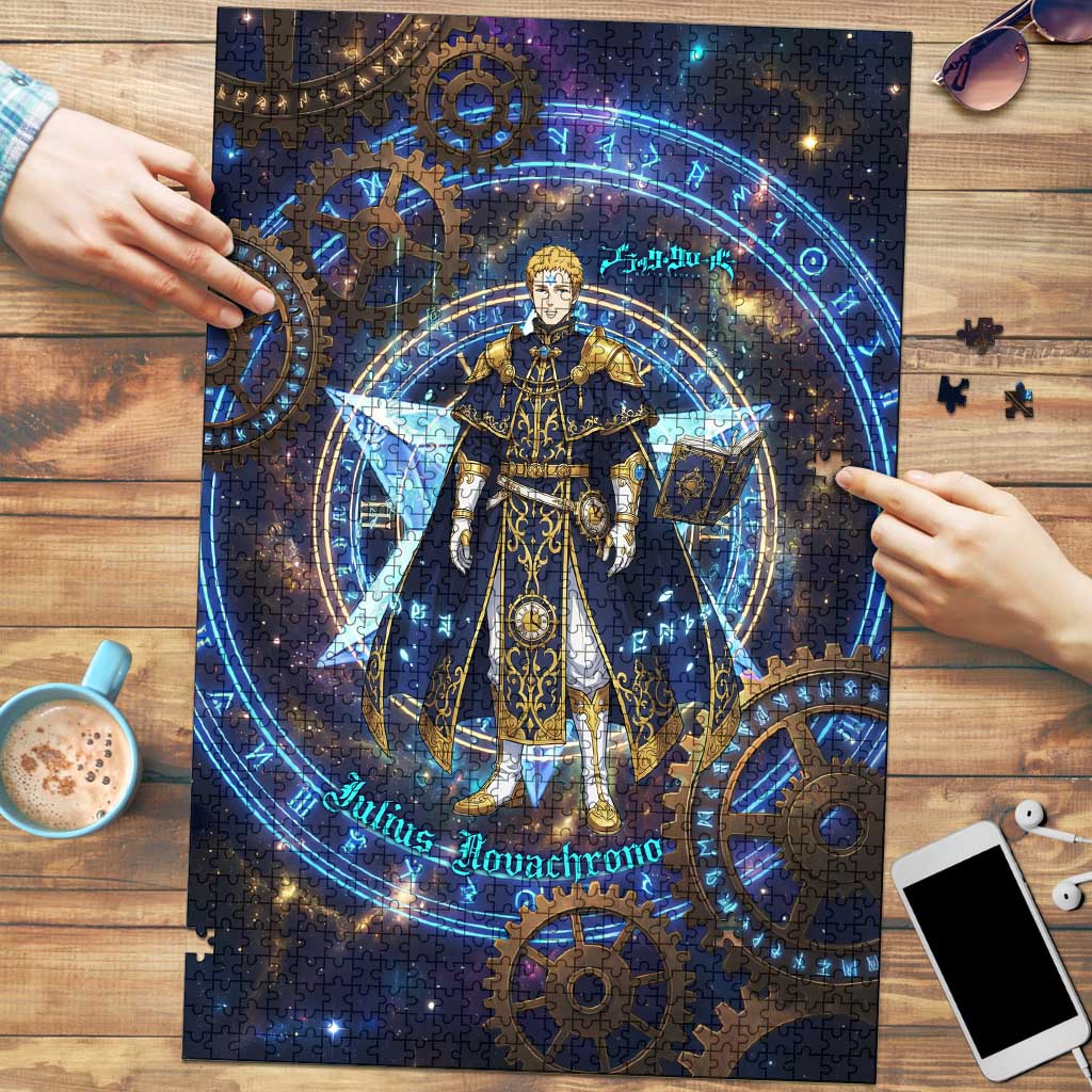 Julius Novachrono Black Clover Puzzle Cosmic Time Magic Style with Celestial Clockwork Motif