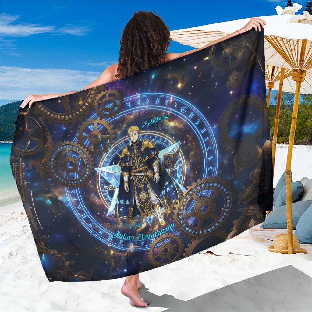 Julius Novachrono Black Clover Sarong Cosmic Time Magic Style with Celestial Clockwork Motif