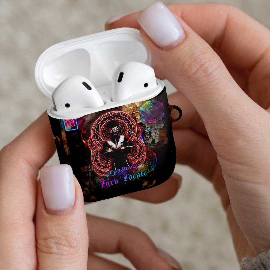 Zara Ideale Black Clover AirPods Case Graffiti Magic Circle Style with Urban Grunge Aesthetic