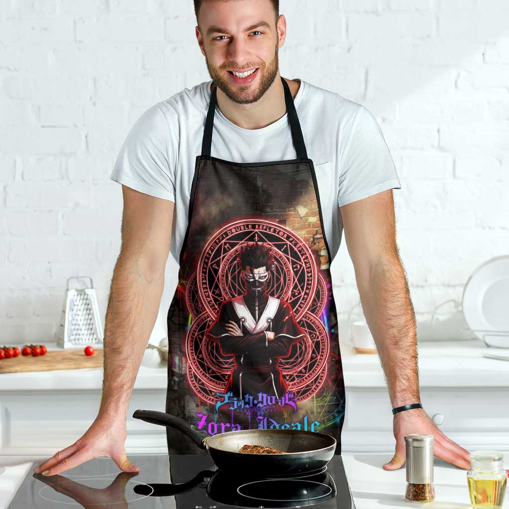Zara Ideale Black Clover Apron Graffiti Magic Circle Style with Urban Grunge Aesthetic