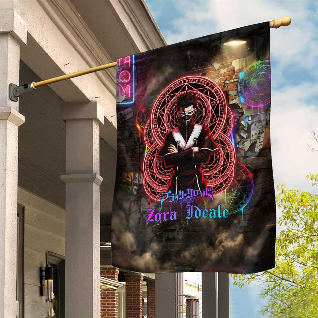 Zara Ideale Black Clover Garden Flag Graffiti Magic Circle Style with Urban Grunge Aesthetic