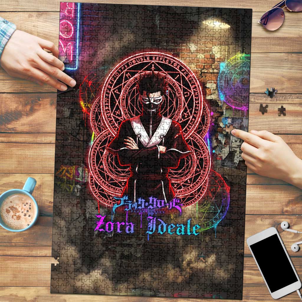 Zara Ideale Black Clover Puzzle Graffiti Magic Circle Style with Urban Grunge Aesthetic