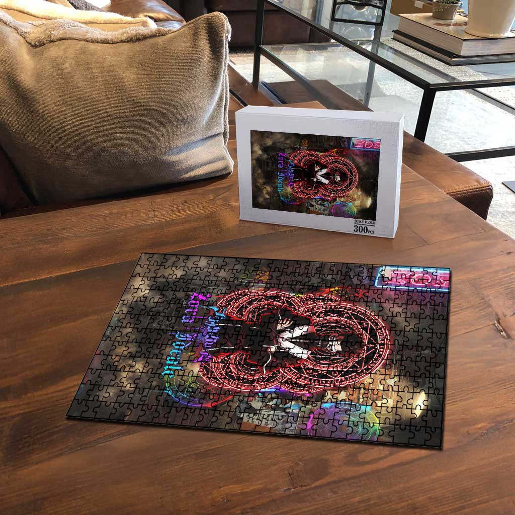 Zara Ideale Black Clover Puzzle Graffiti Magic Circle Style with Urban Grunge Aesthetic