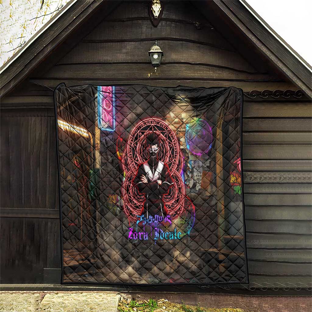 Zara Ideale Black Clover Quilt Graffiti Magic Circle Style with Urban Grunge Aesthetic