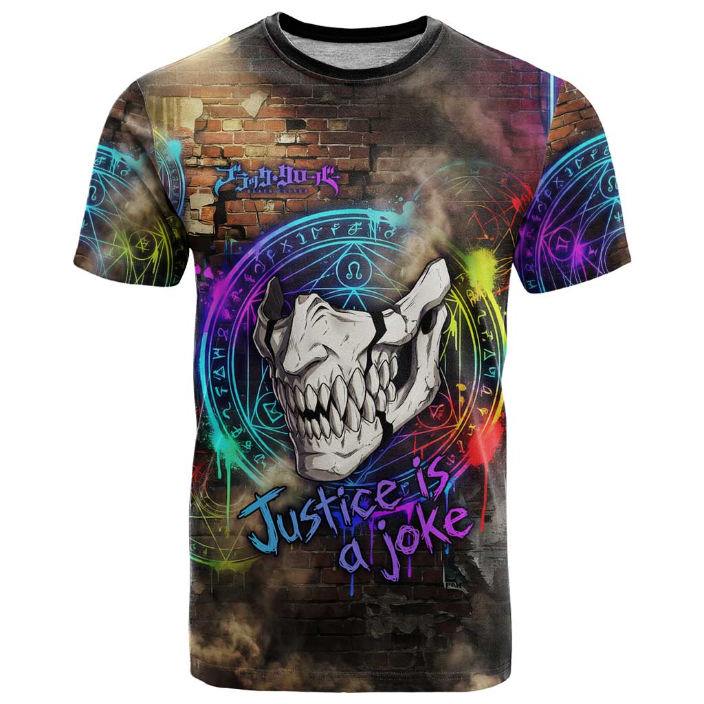 Zara Ideale Black Clover T Shirt Graffiti Magic Circle Style with Urban Grunge Aesthetic