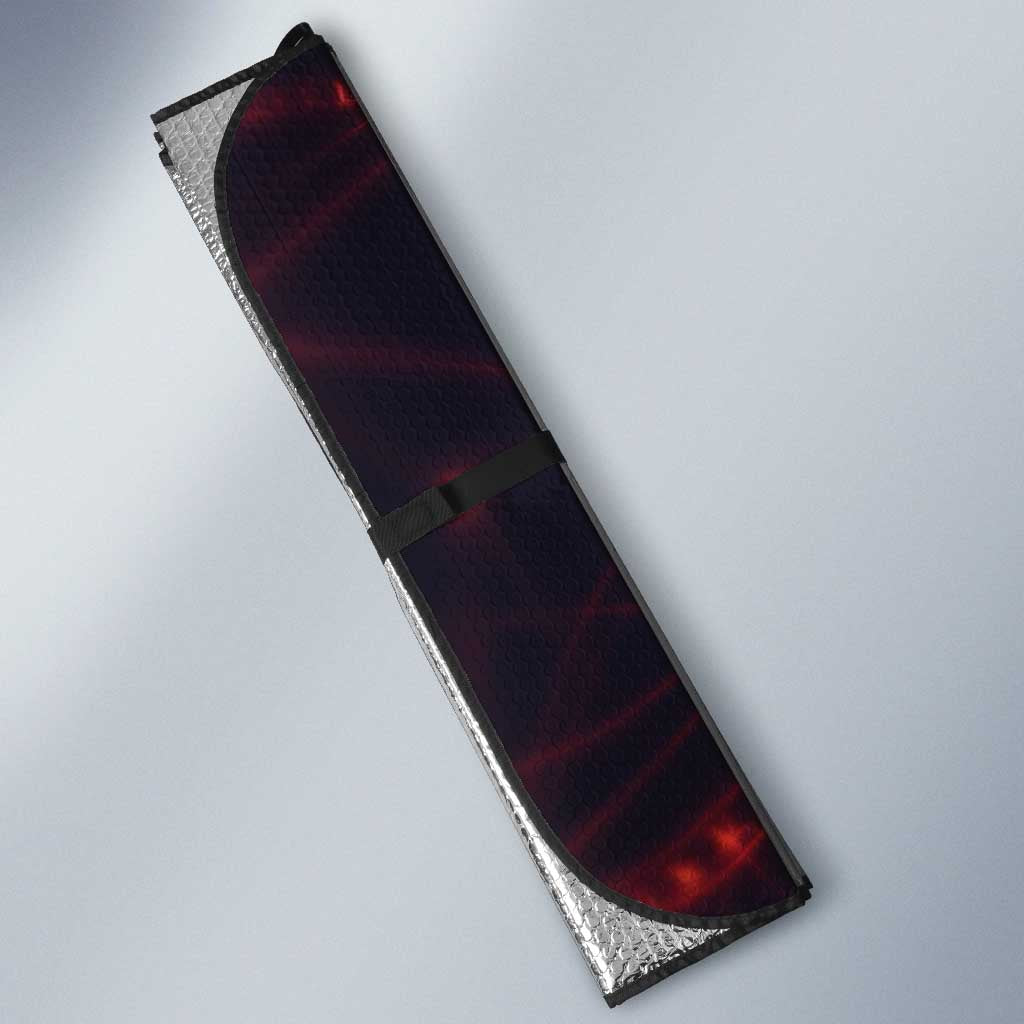 Vanessa Enoteca Black Clover Auto Sun Shade Arcane Thread Magic Style with Mystic Red Cat Motif