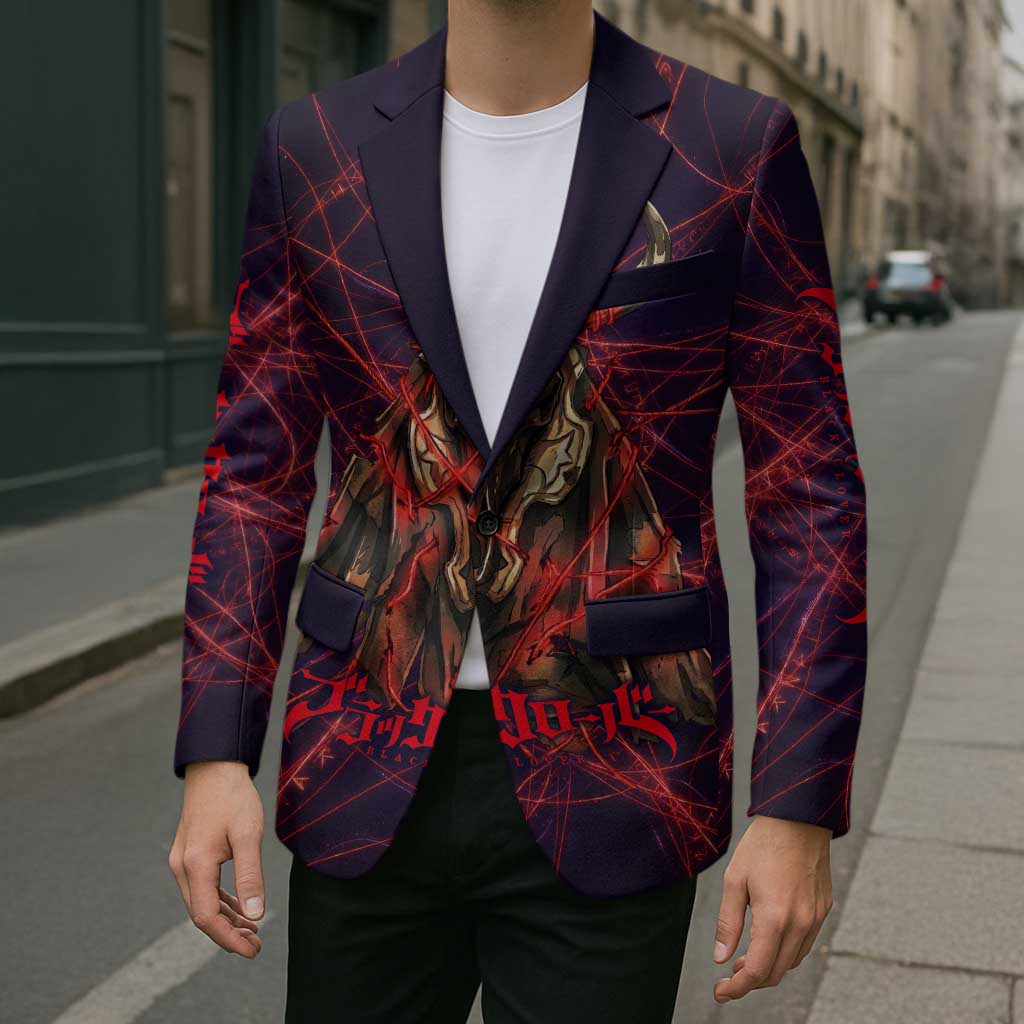 Vanessa Enoteca Black Clover Blazer Arcane Thread Magic Style with Mystic Red Cat Motif