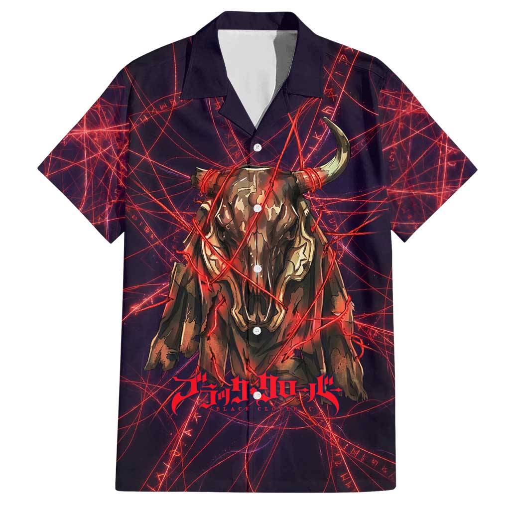 Vanessa Enoteca Black Clover Hawaiian Shirt Arcane Thread Magic Style with Mystic Red Cat Motif
