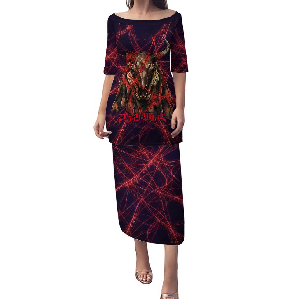 Vanessa Enoteca Black Clover Puletasi Arcane Thread Magic Style with Mystic Red Cat Motif