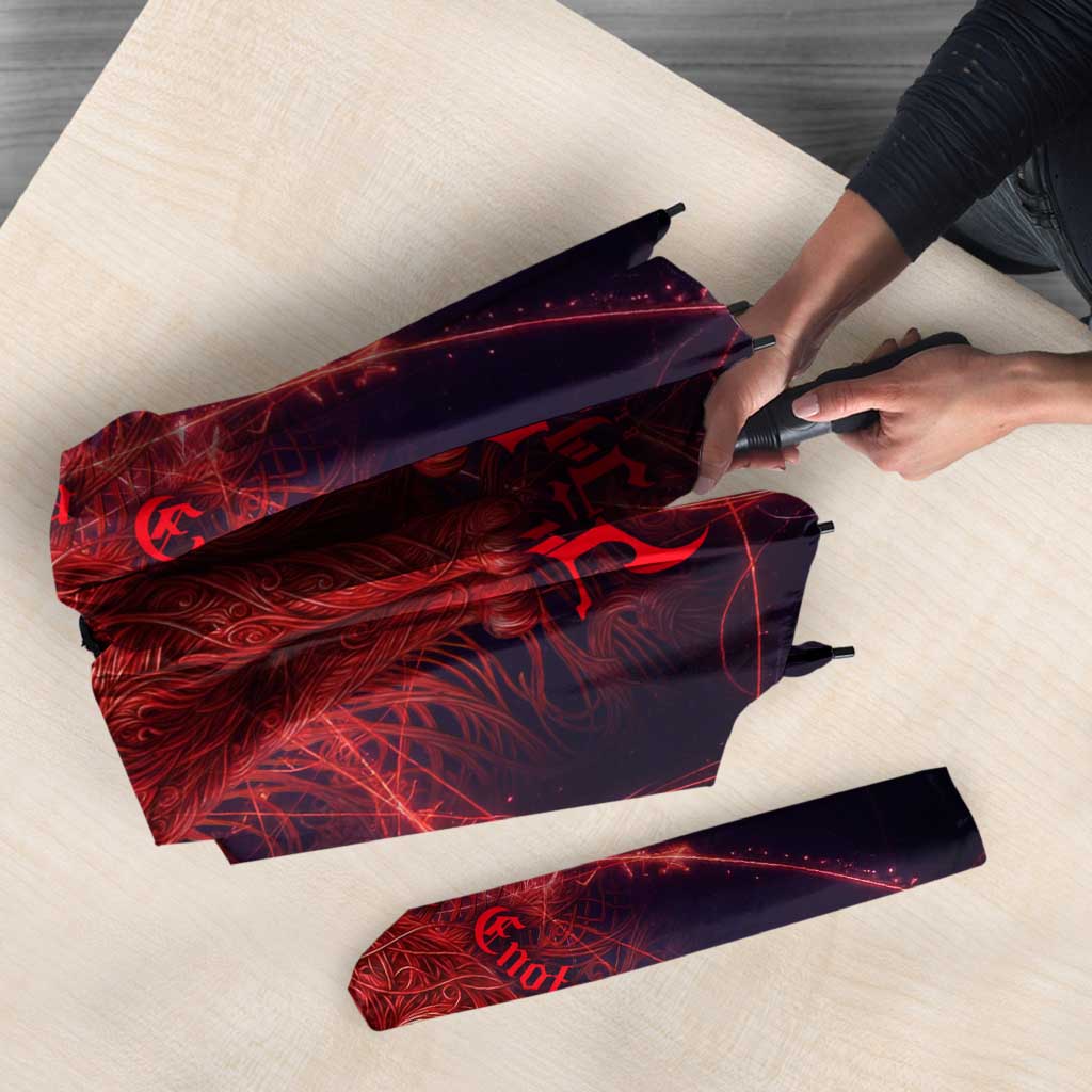 Vanessa Enoteca Black Clover Umbrella Arcane Thread Magic Style with Mystic Red Cat Motif