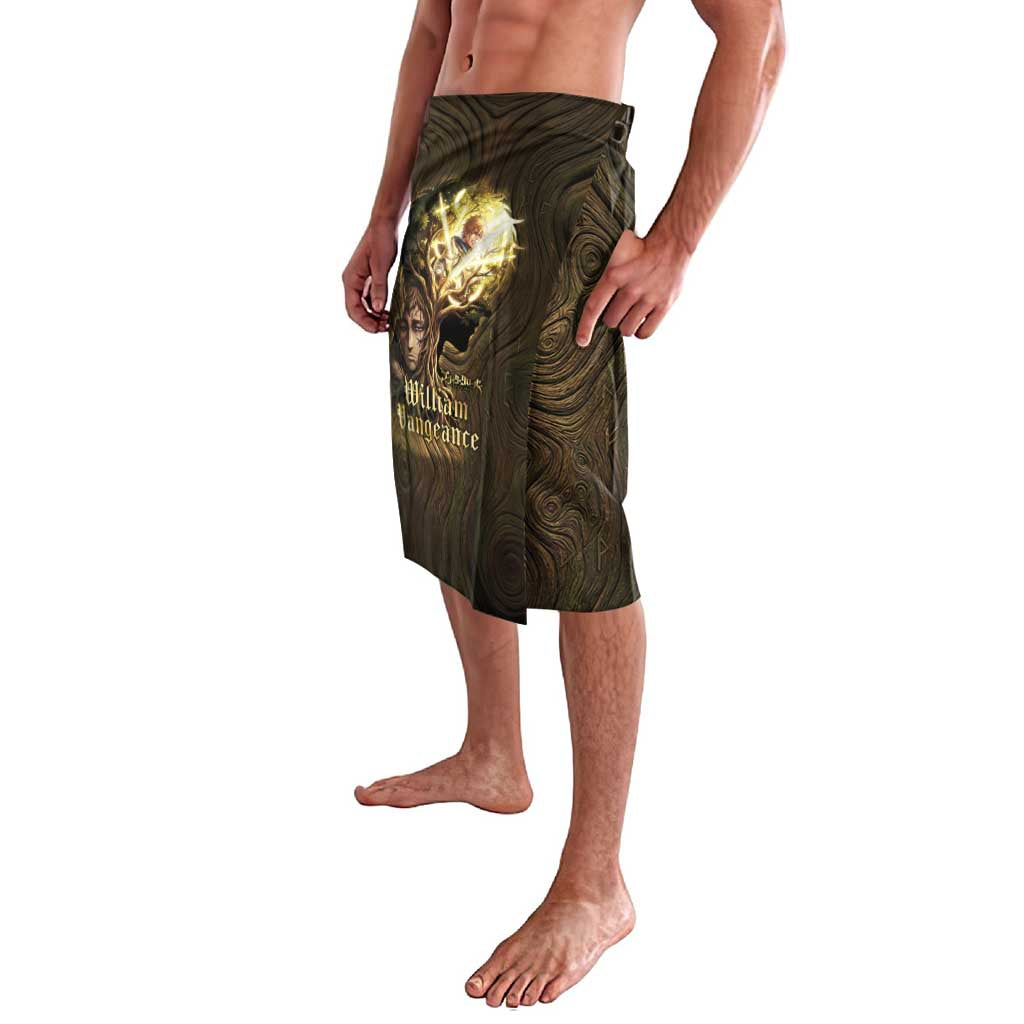 William Vangeance Black Clover Lavalava Enchanted Woodgrain Style with Duality and Golden Mask Motif