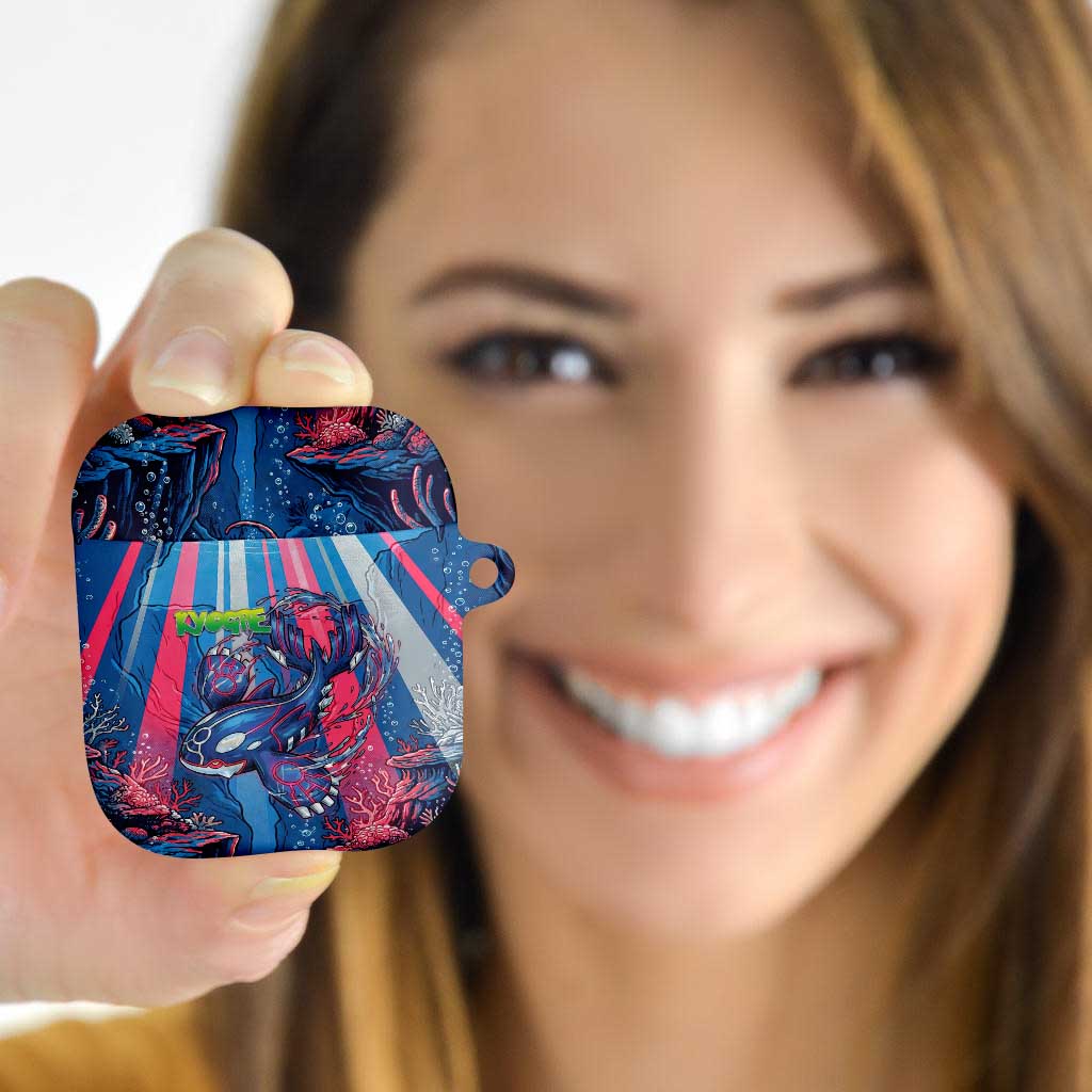 Kyogre Alpha AirPods Case Neon Deep Sea Coral Art
