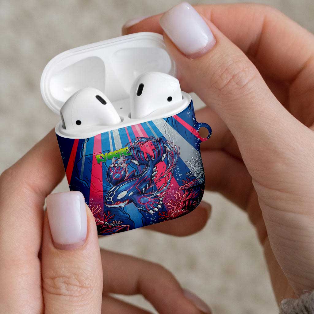 Kyogre Alpha AirPods Case Neon Deep Sea Coral Art