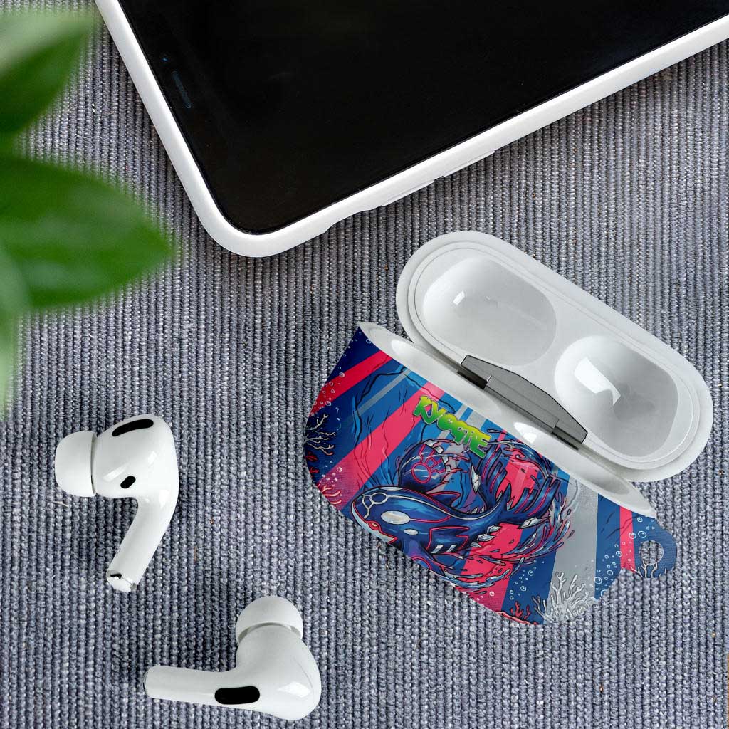 Kyogre Alpha AirPods Case Neon Deep Sea Coral Art
