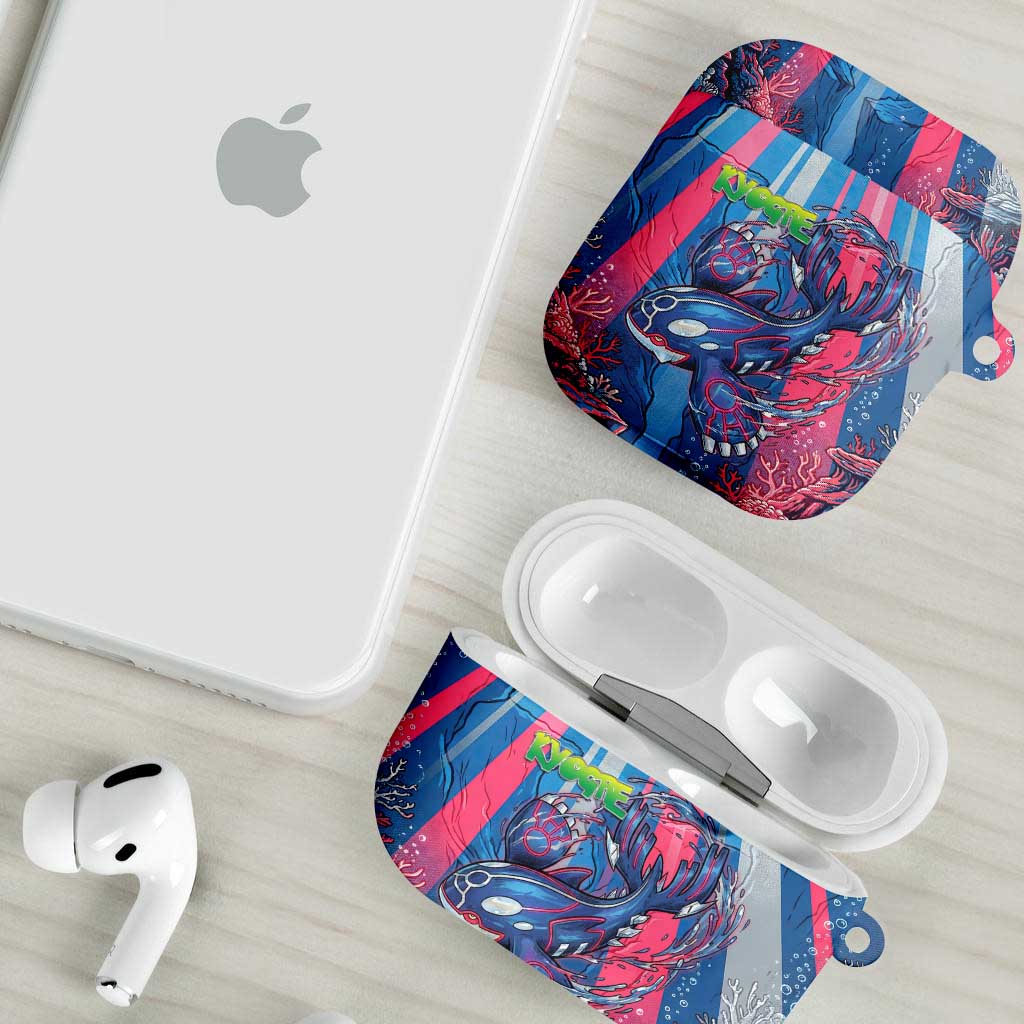Kyogre Alpha AirPods Case Neon Deep Sea Coral Art