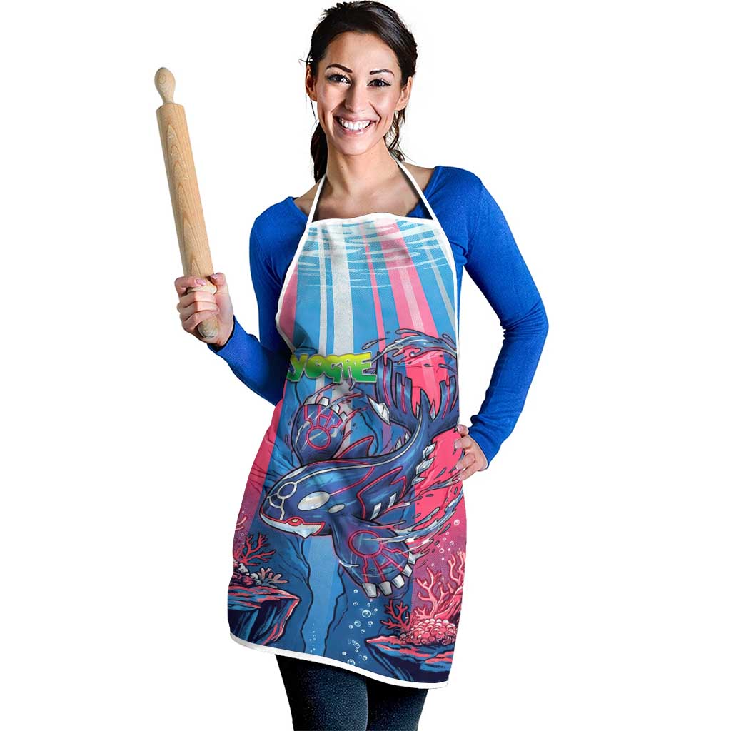 Kyogre Alpha Apron Neon Deep Sea Coral Art