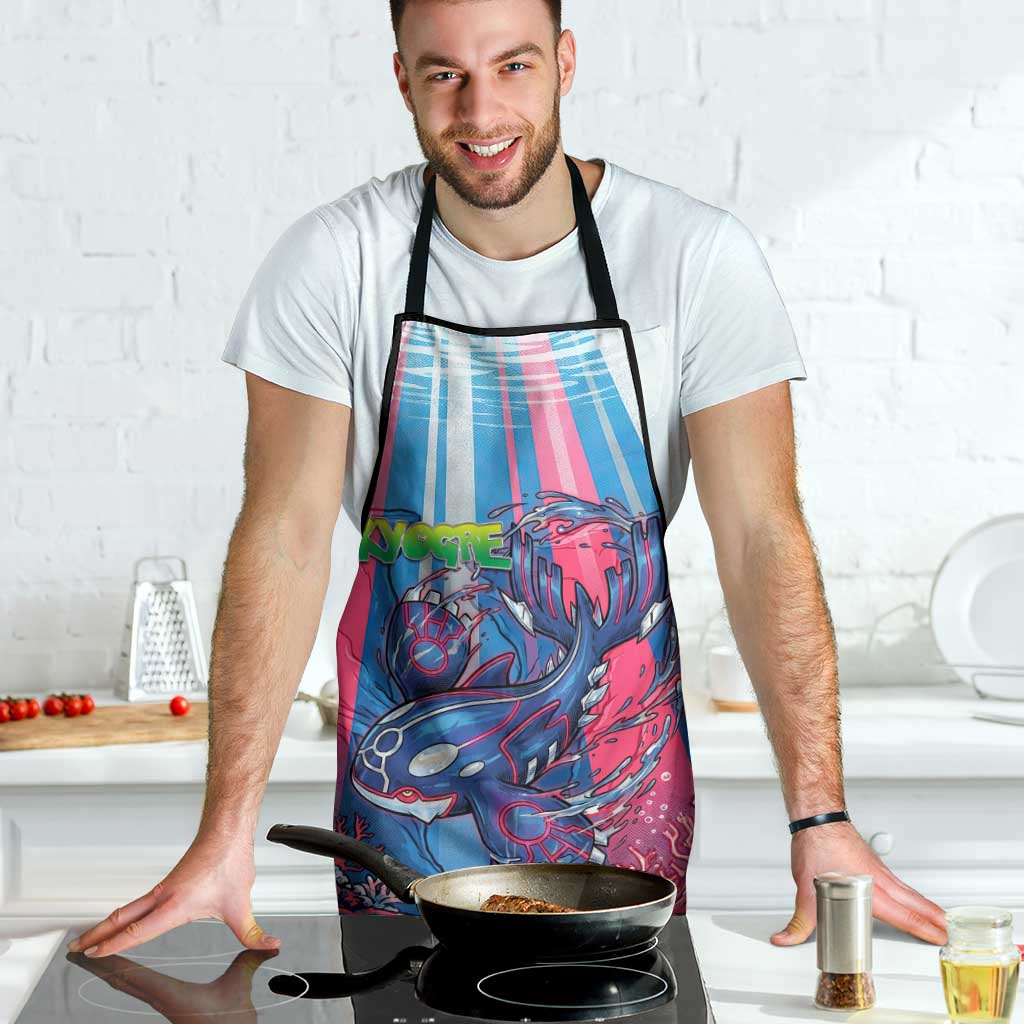 Kyogre Alpha Apron Neon Deep Sea Coral Art