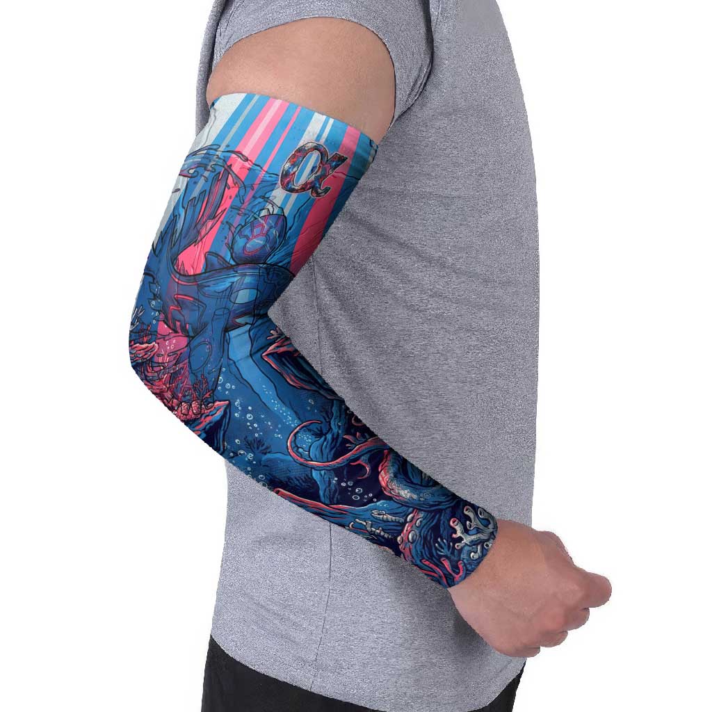 Kyogre Alpha Arm Sleeves Neon Deep Sea Coral Art
