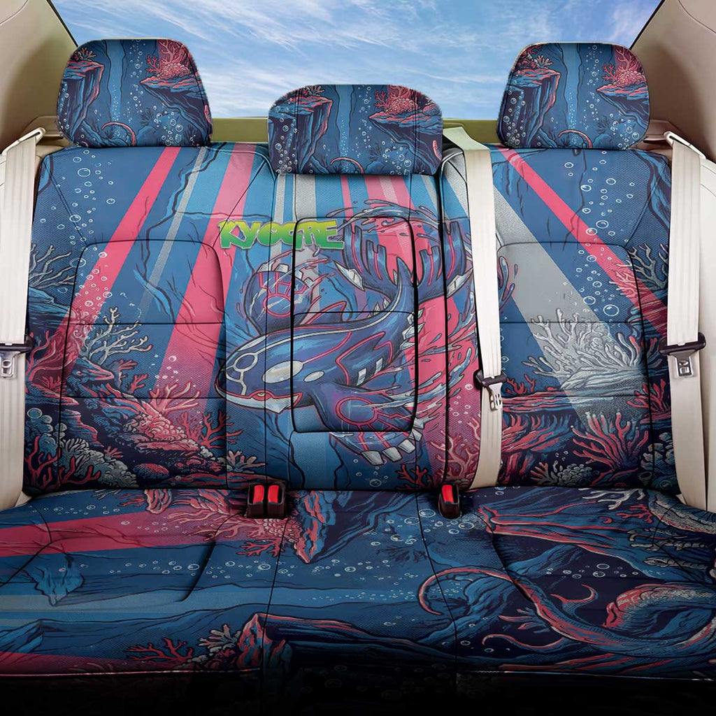 Kyogre Alpha Back Car Seat Cover Neon Deep Sea Coral Art