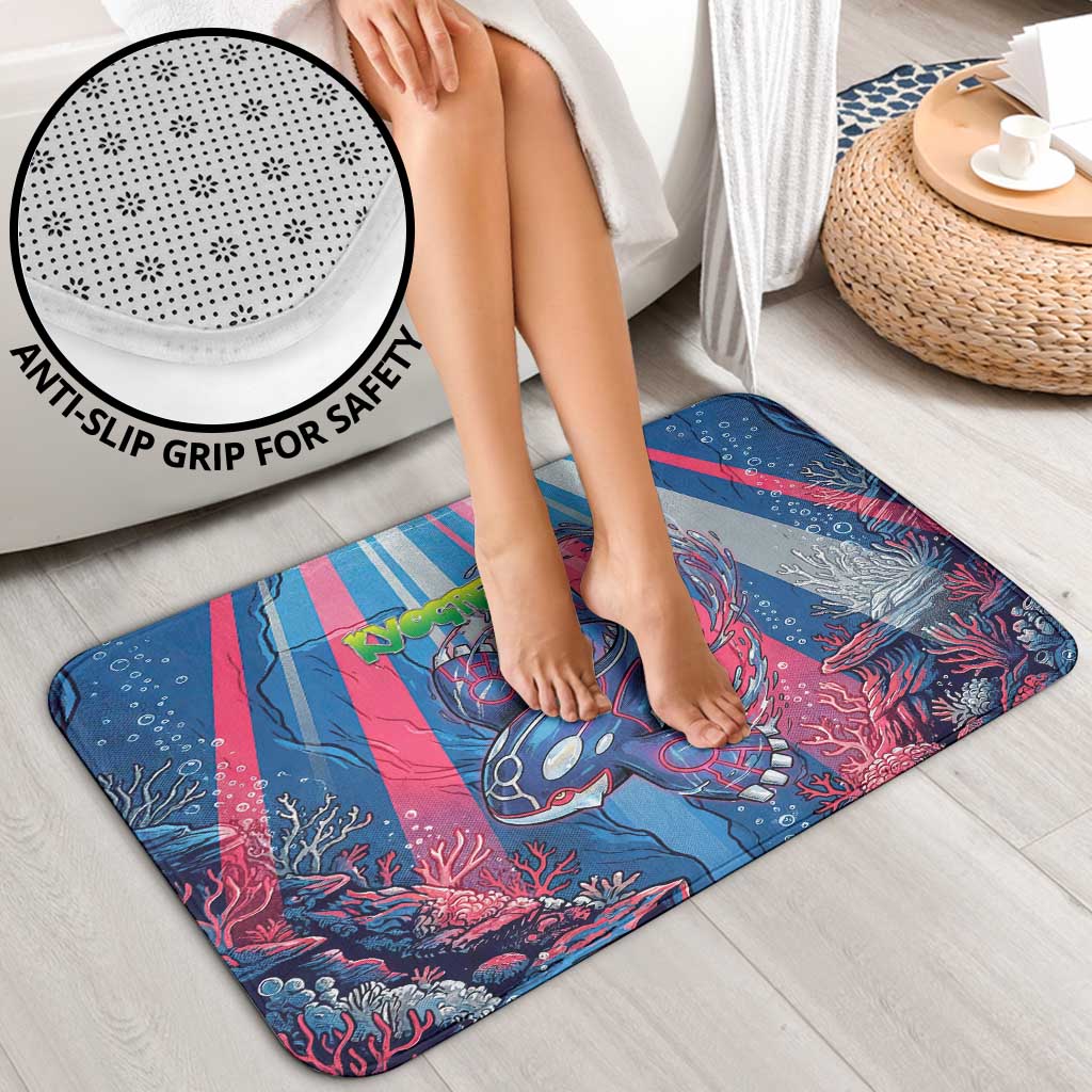 Kyogre Alpha Bathroom Set Neon Deep Sea Coral Art