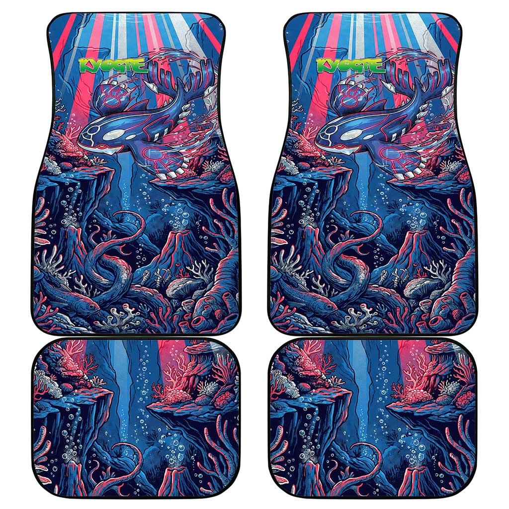 Kyogre Alpha Car Mats Neon Deep Sea Coral Art