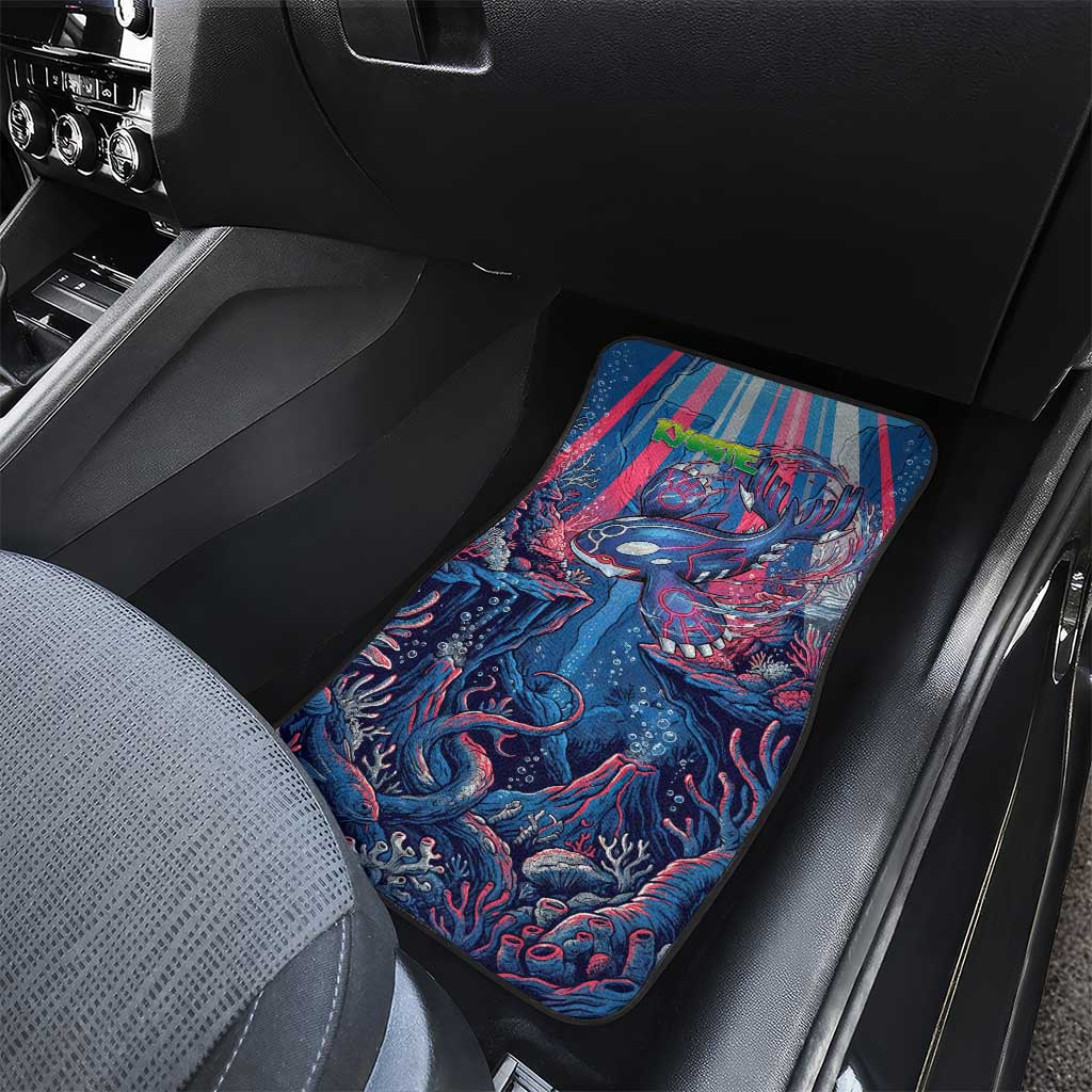 Kyogre Alpha Car Mats Neon Deep Sea Coral Art