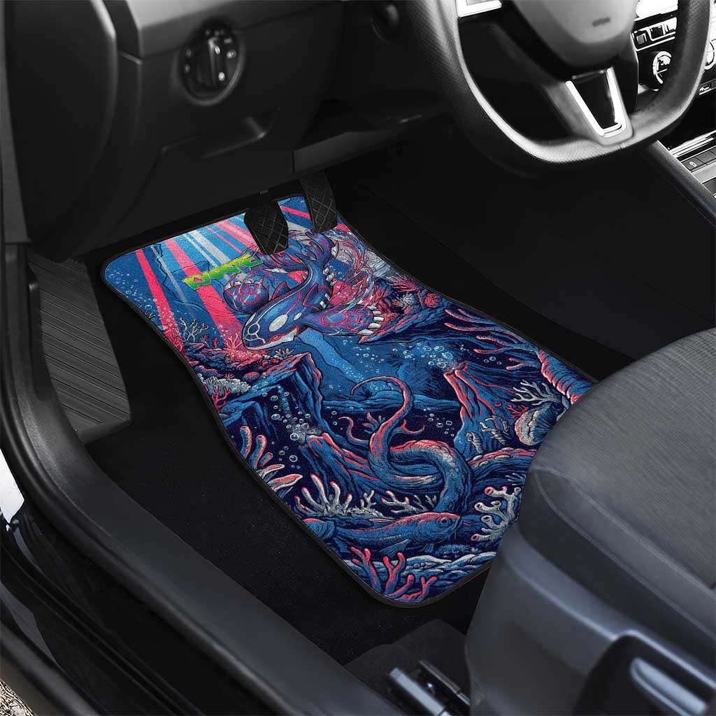 Kyogre Alpha Car Mats Neon Deep Sea Coral Art