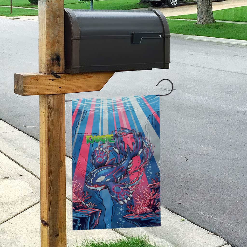 Kyogre Alpha Garden Flag Neon Deep Sea Coral Art