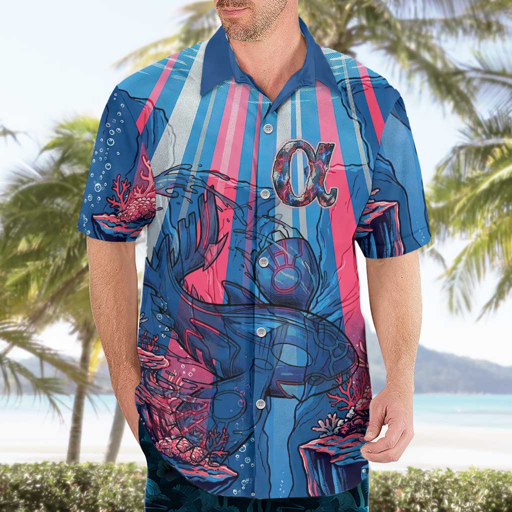 Kyogre Alpha Hawaiian Shirt Neon Deep Sea Coral Art