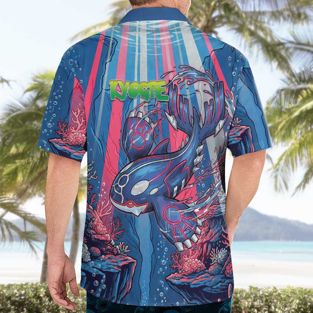 Kyogre Alpha Hawaiian Shirt Neon Deep Sea Coral Art