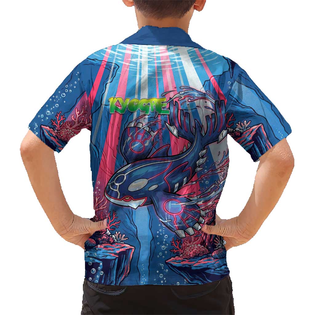 Kyogre Alpha Hawaiian Shirt Neon Deep Sea Coral Art