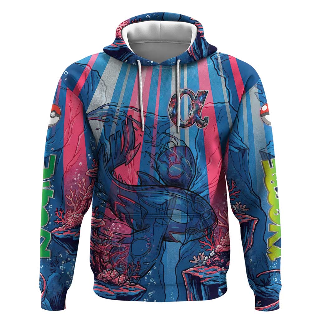 Kyogre Alpha Hoodie Neon Deep Sea Coral Art