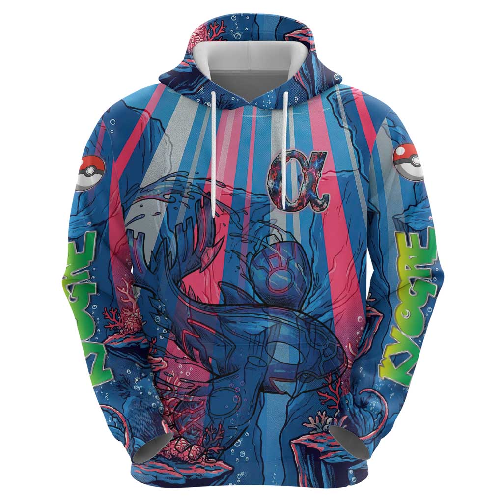 Kyogre Alpha Hoodie Neon Deep Sea Coral Art