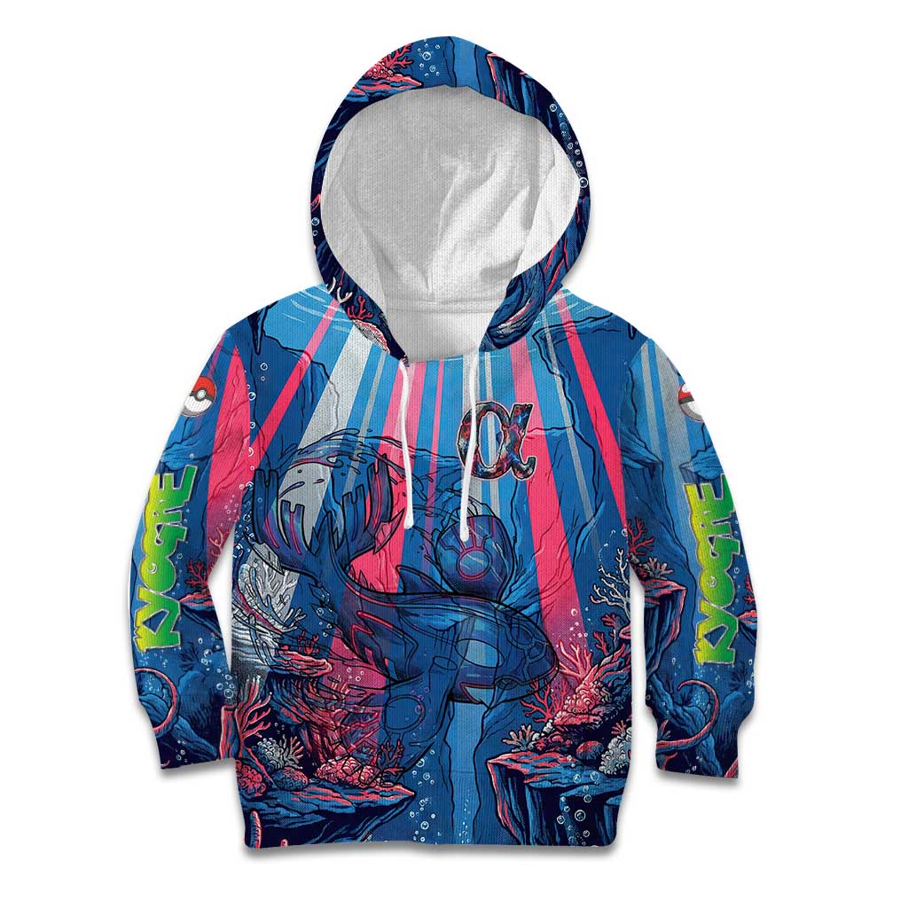 Kyogre Alpha Kid Hoodie Neon Deep Sea Coral Art