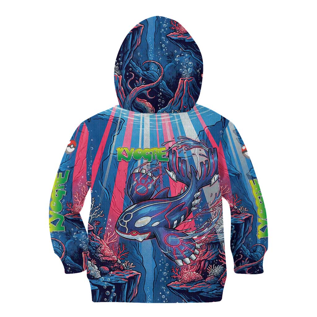 Kyogre Alpha Kid Hoodie Neon Deep Sea Coral Art