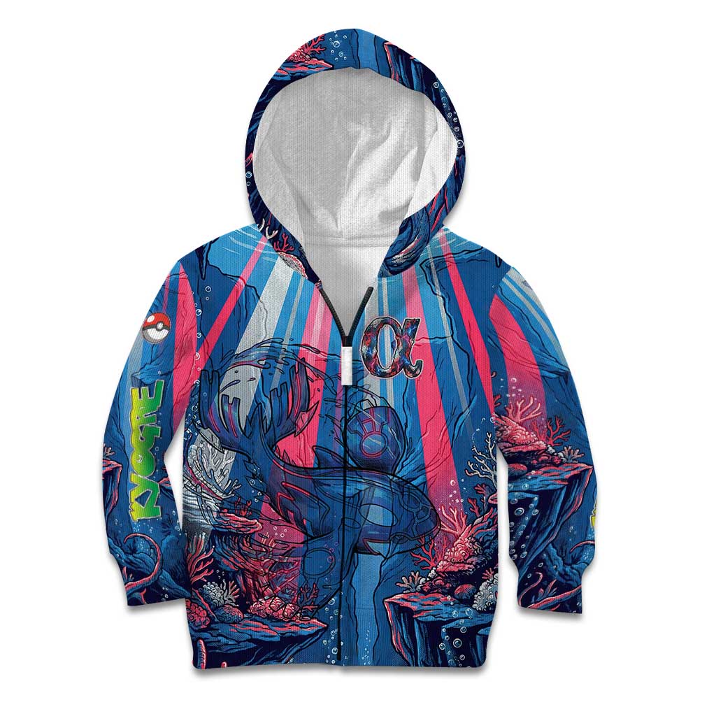 Kyogre Alpha Kid Hoodie Neon Deep Sea Coral Art