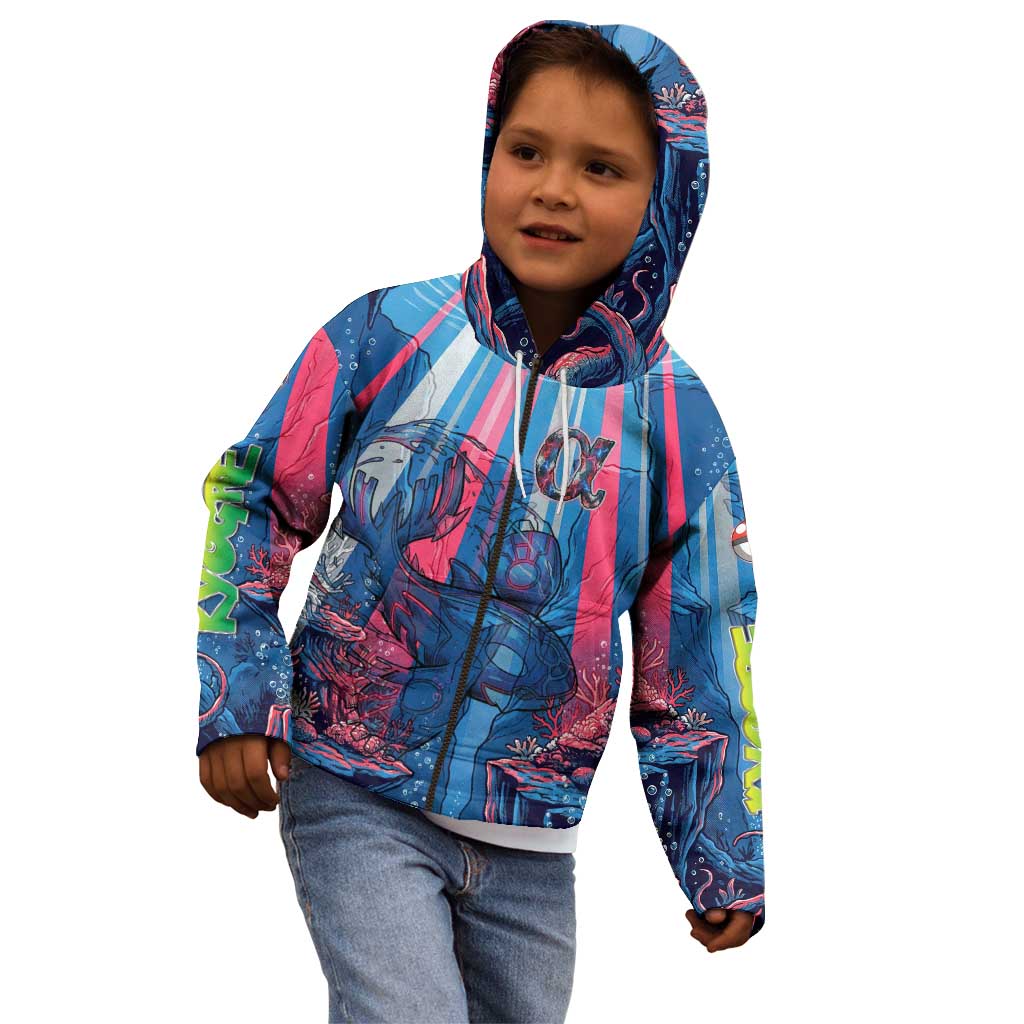 Kyogre Alpha Kid Hoodie Neon Deep Sea Coral Art