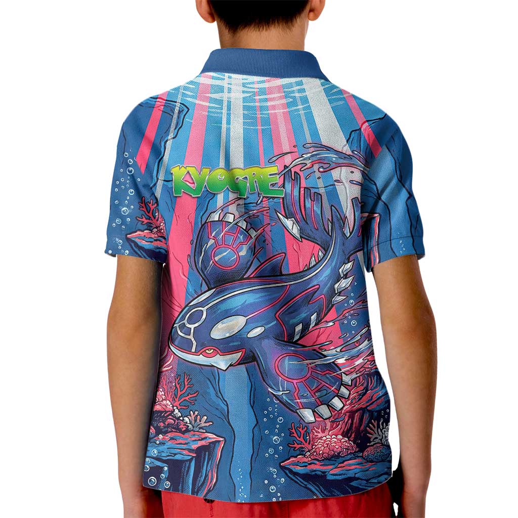 Kyogre Alpha Kid Polo Shirt Neon Deep Sea Coral Art
