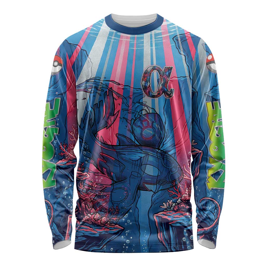 Kyogre Alpha Long Sleeve Shirt Neon Deep Sea Coral Art