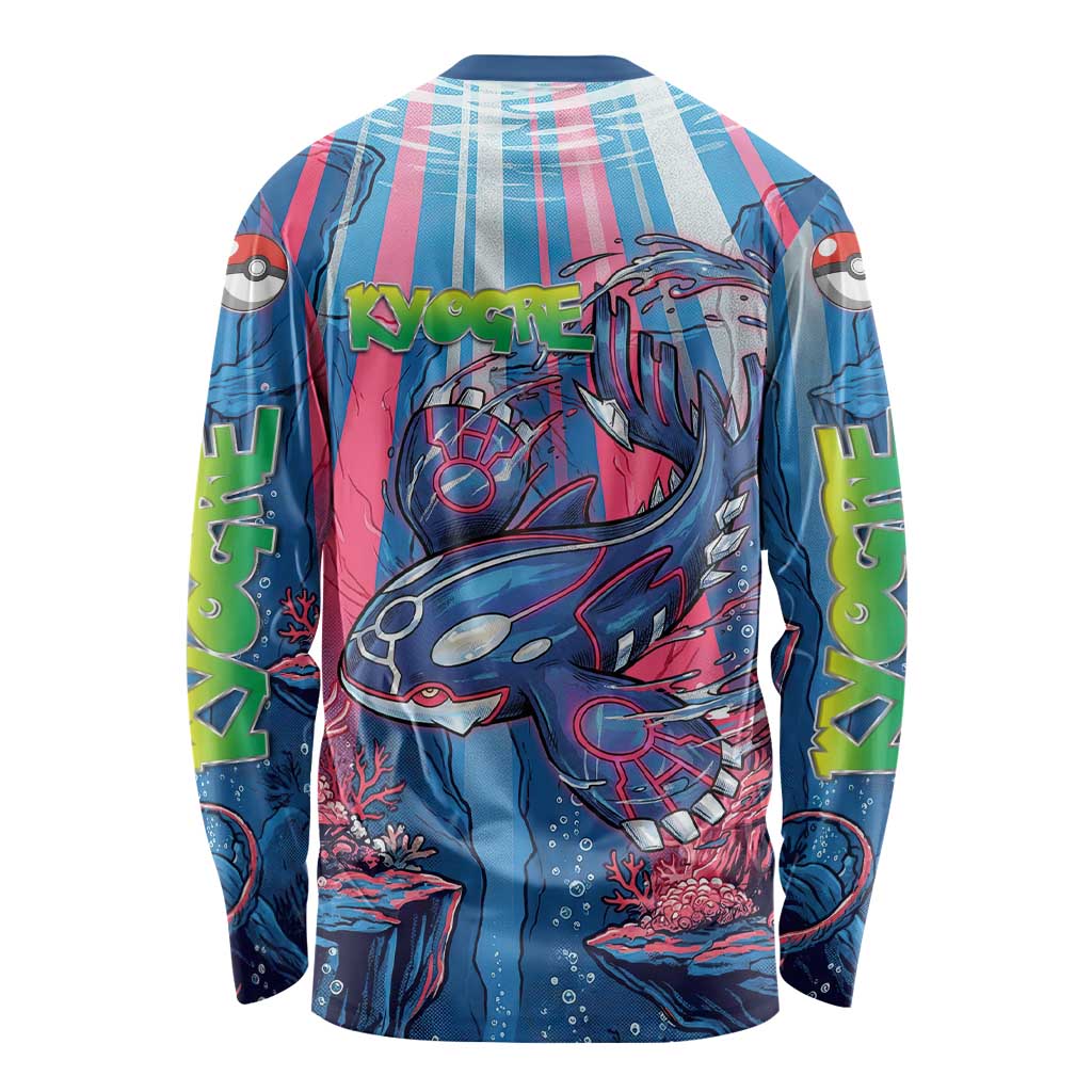 Kyogre Alpha Long Sleeve Shirt Neon Deep Sea Coral Art